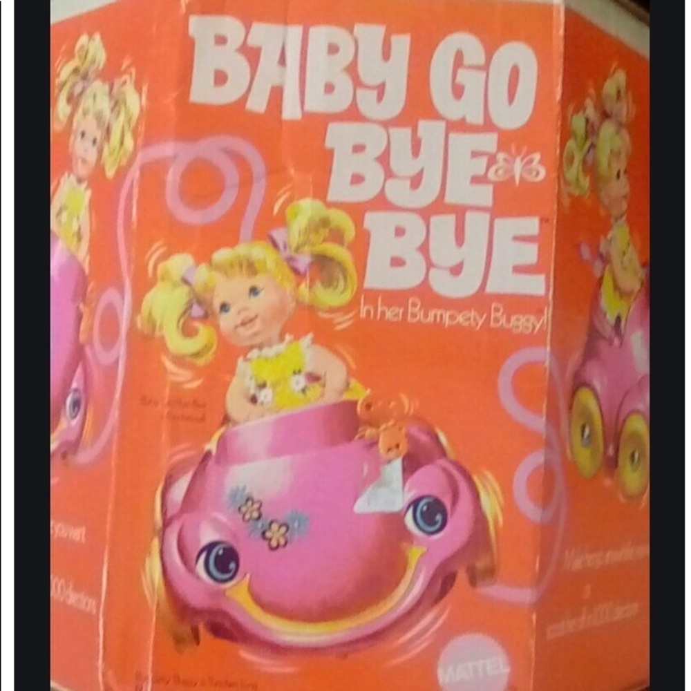 Vintage Mattel baby go bye bye with box